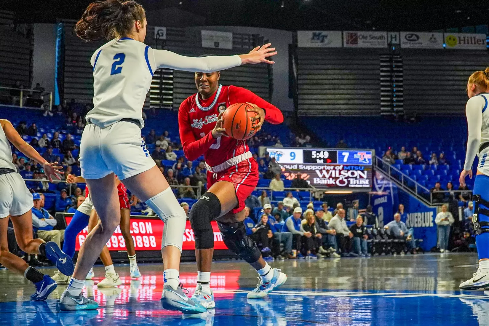 Lady Techsters fall to Middle Tennessee, 61-43