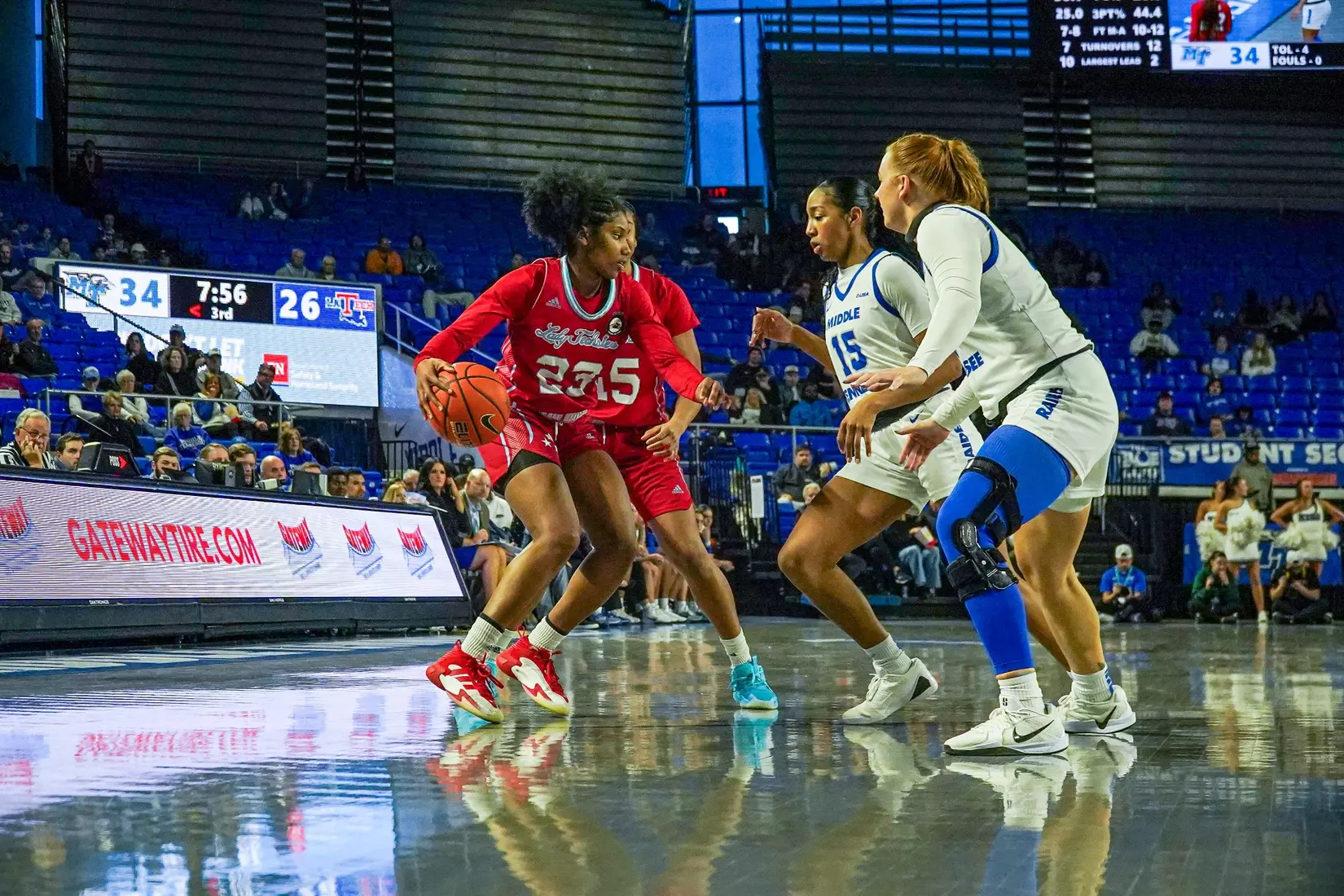 Lady Techsters fall to Middle Tennessee, 61-43