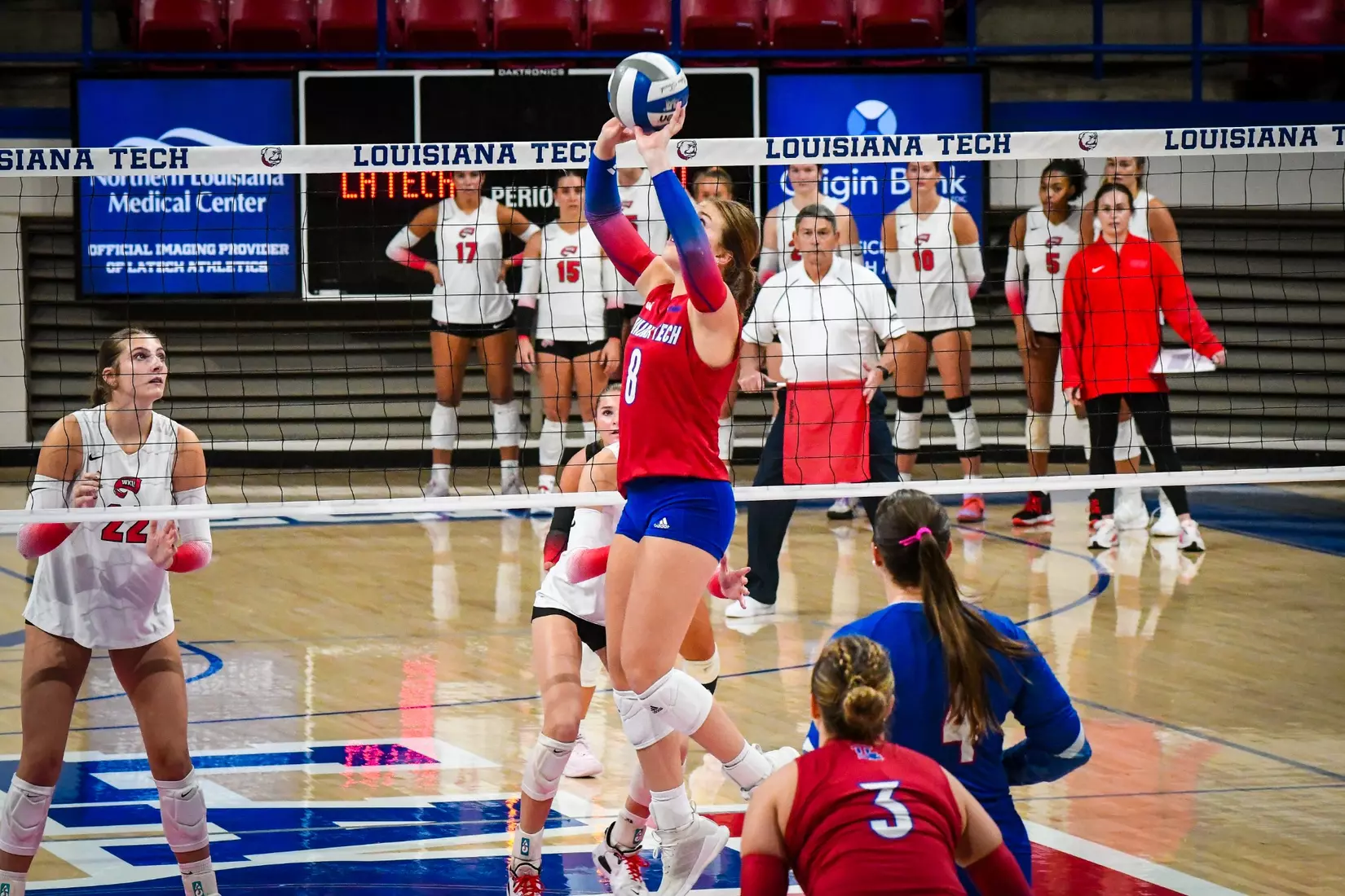 Bulldogs fall in straight sets to the Hilltoppers on Saturday afternoon