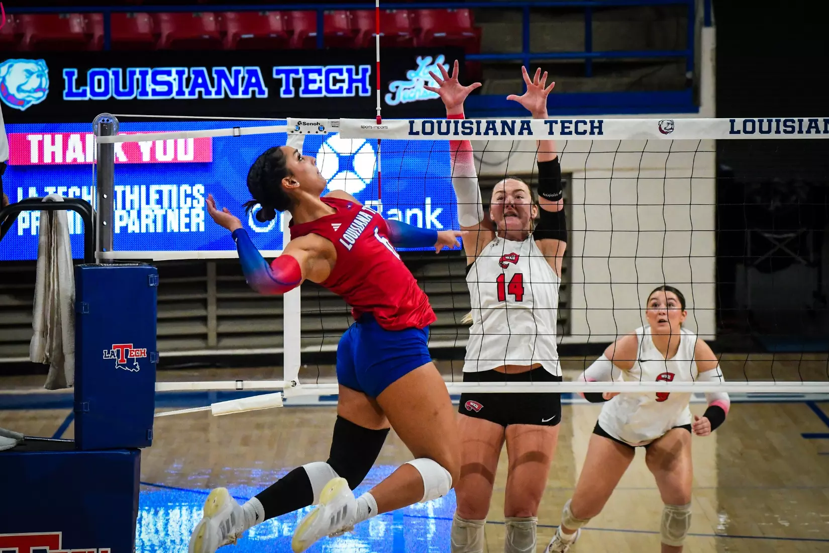 Bulldogs fall in straight sets to the Hilltoppers on Saturday afternoon