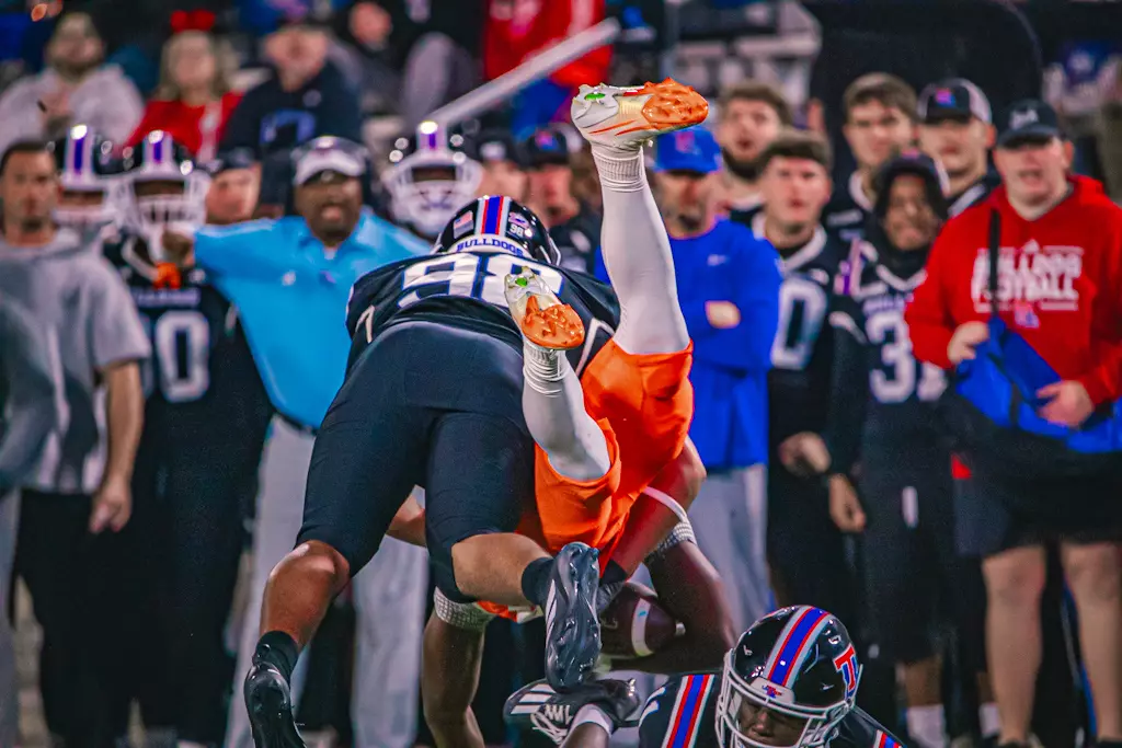 Bulldogs haunt the Bearkats, win 55-14 on Halloween night