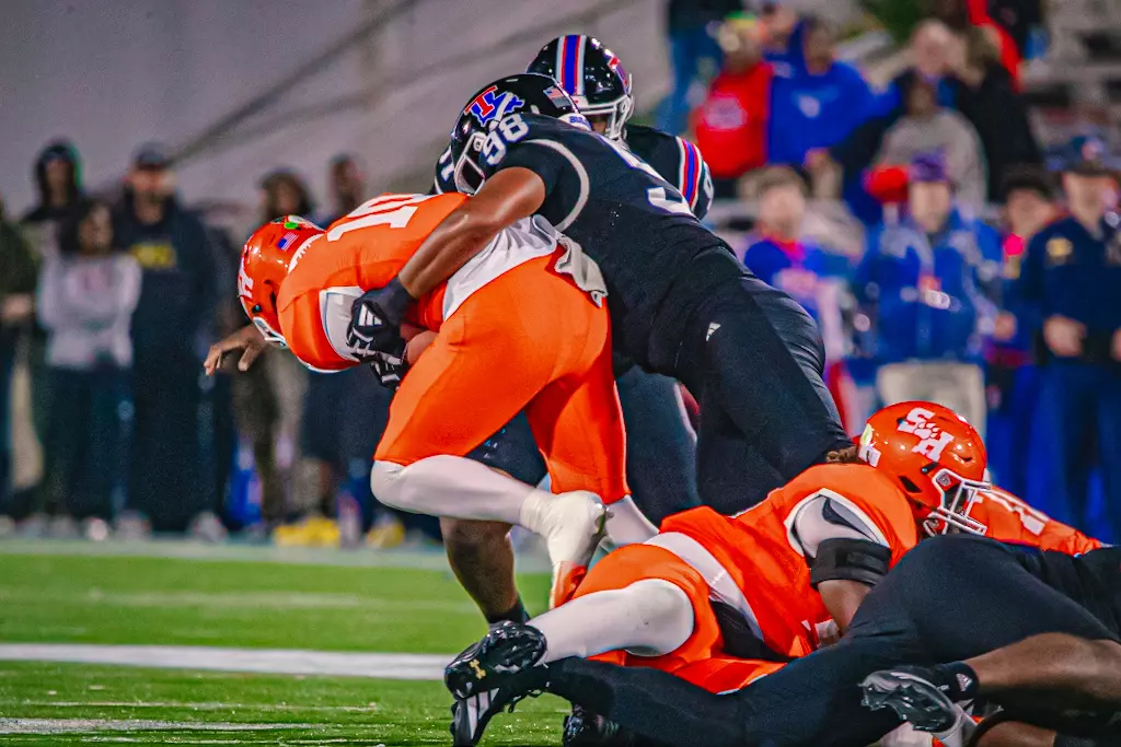 Bulldogs haunt the Bearkats, win 55-14 on Halloween night