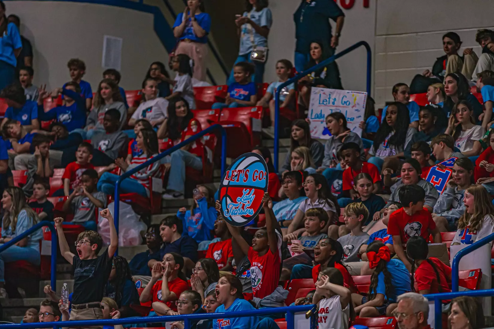 Education Day at the Thomas Assembly Center welcomed elementary and middle school students from across North Louisiana. Student's and faculty cheered on the Lady Techsters as they played against AR-Pine Bluff on Tuesday November 18th, 2025.