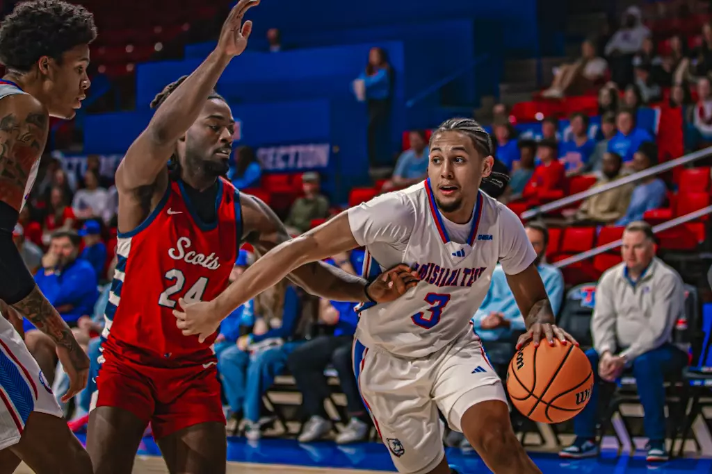 Bulldogs run away from Scots in 93-35 victory on Sunday afternoon inside the Thomas Assembly Center on Karl Malone Court