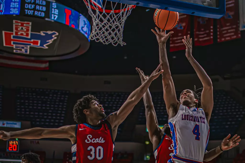 Bulldogs run away from Scots in 93-35 victory on Sunday afternoon inside the Thomas Assembly Center on Karl Malone Court