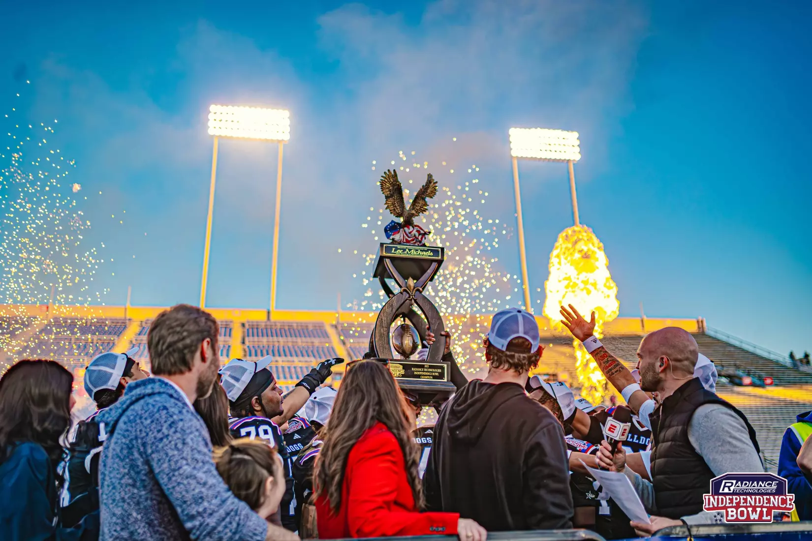 The Bulldogs erased an 11-point halftime deficit, shutting out Coastal Carolina in the second half to claim a 23-14 victory to become the 2025 Radiance Technologies Independence Bowl champions.