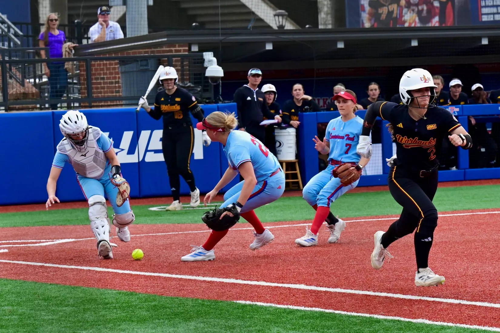 Bulldogs fall to ULM in game five of LA Tech Classic.