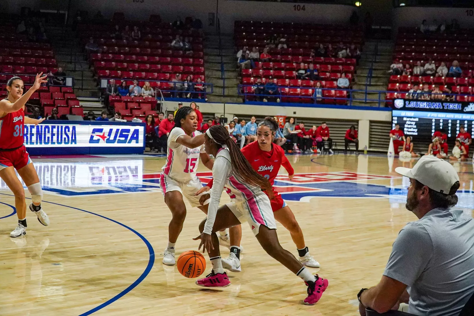 LA Tech erases 10-point 4th quarter deficit to beat Liberty 67-66