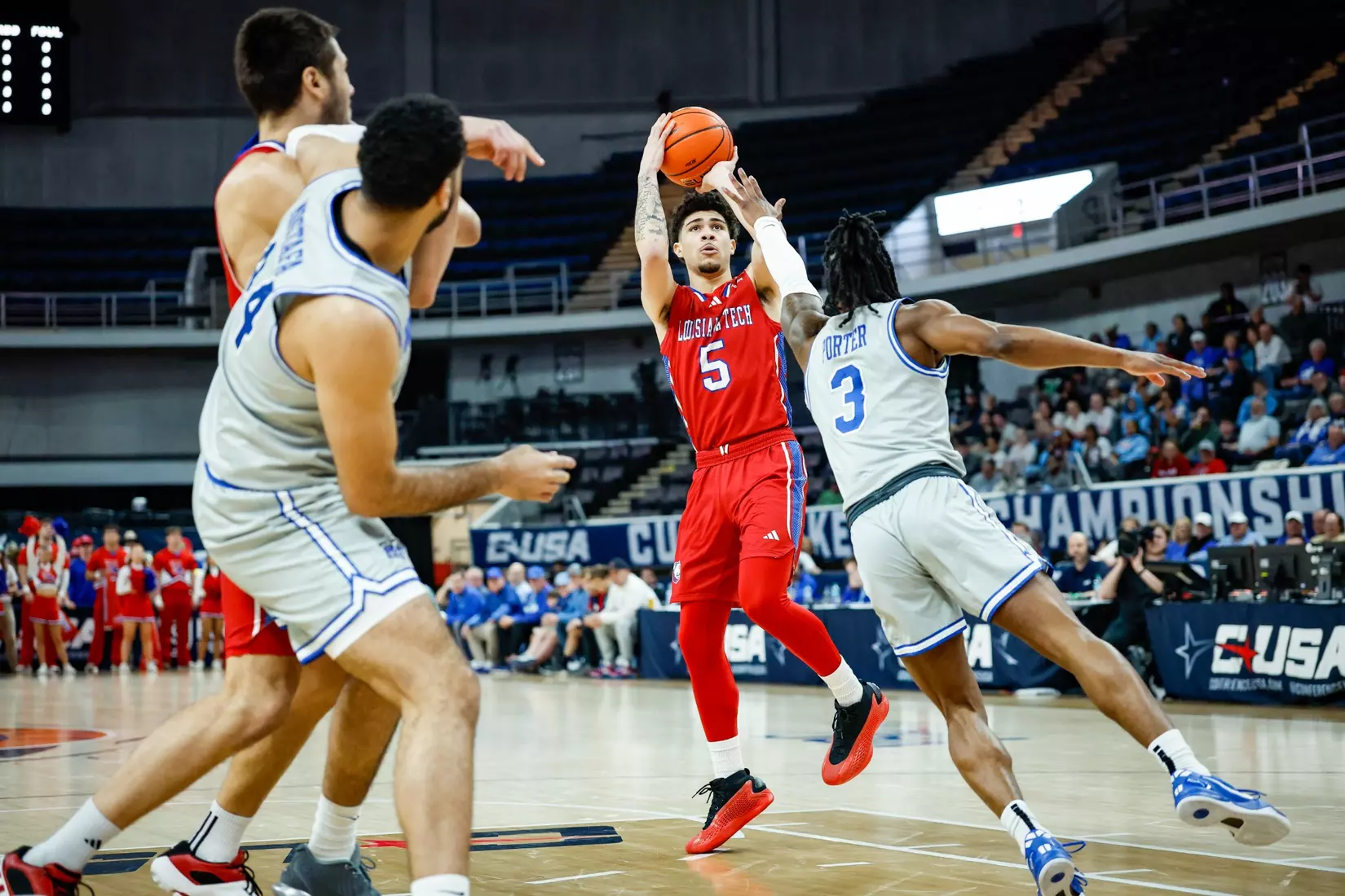 Bulldogs fall in double overtime to Blue Raiders in CUSA Tournament quarterfinals