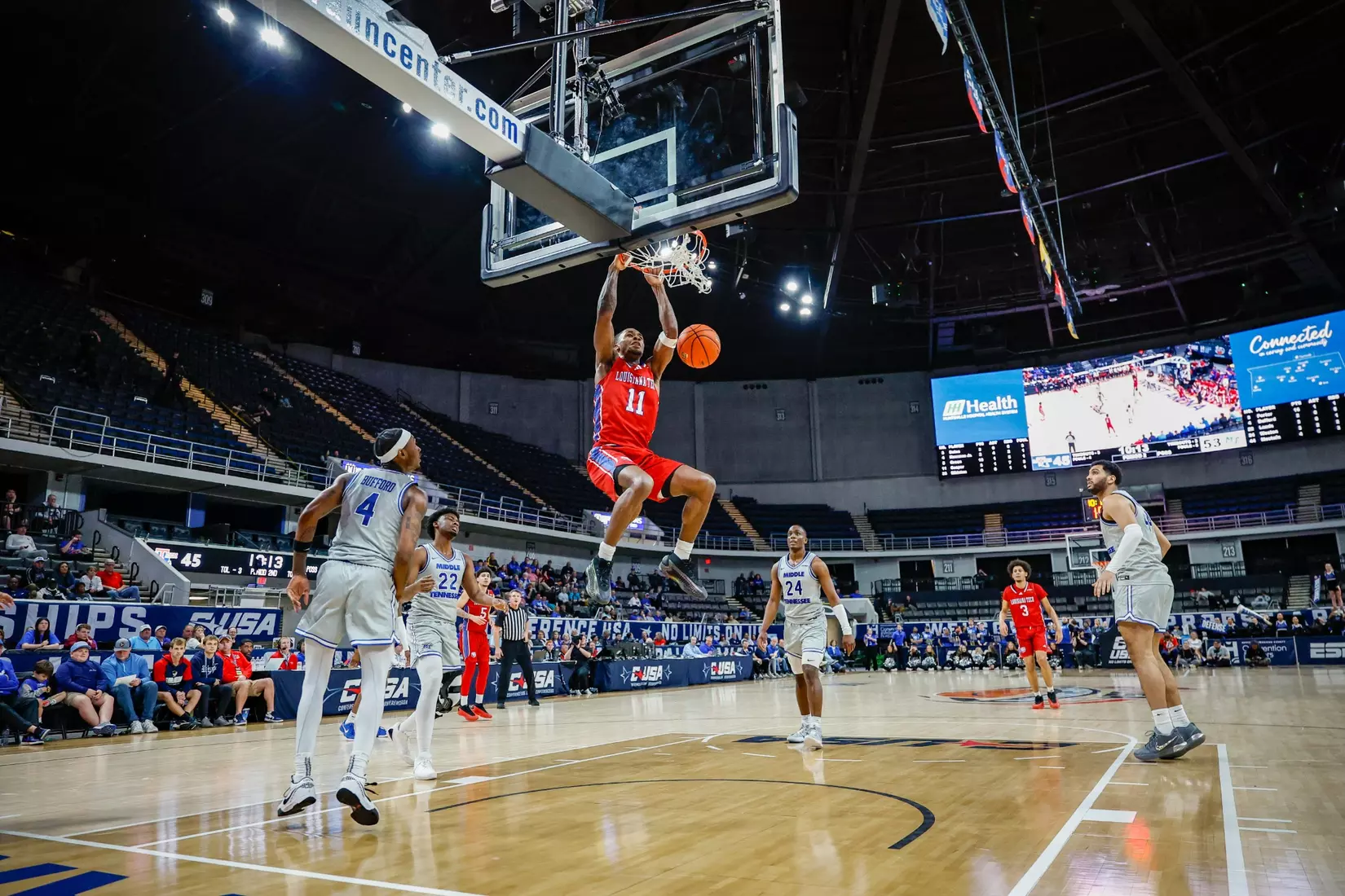 Bulldogs fall in double overtime to Blue Raiders in CUSA Tournament quarterfinals