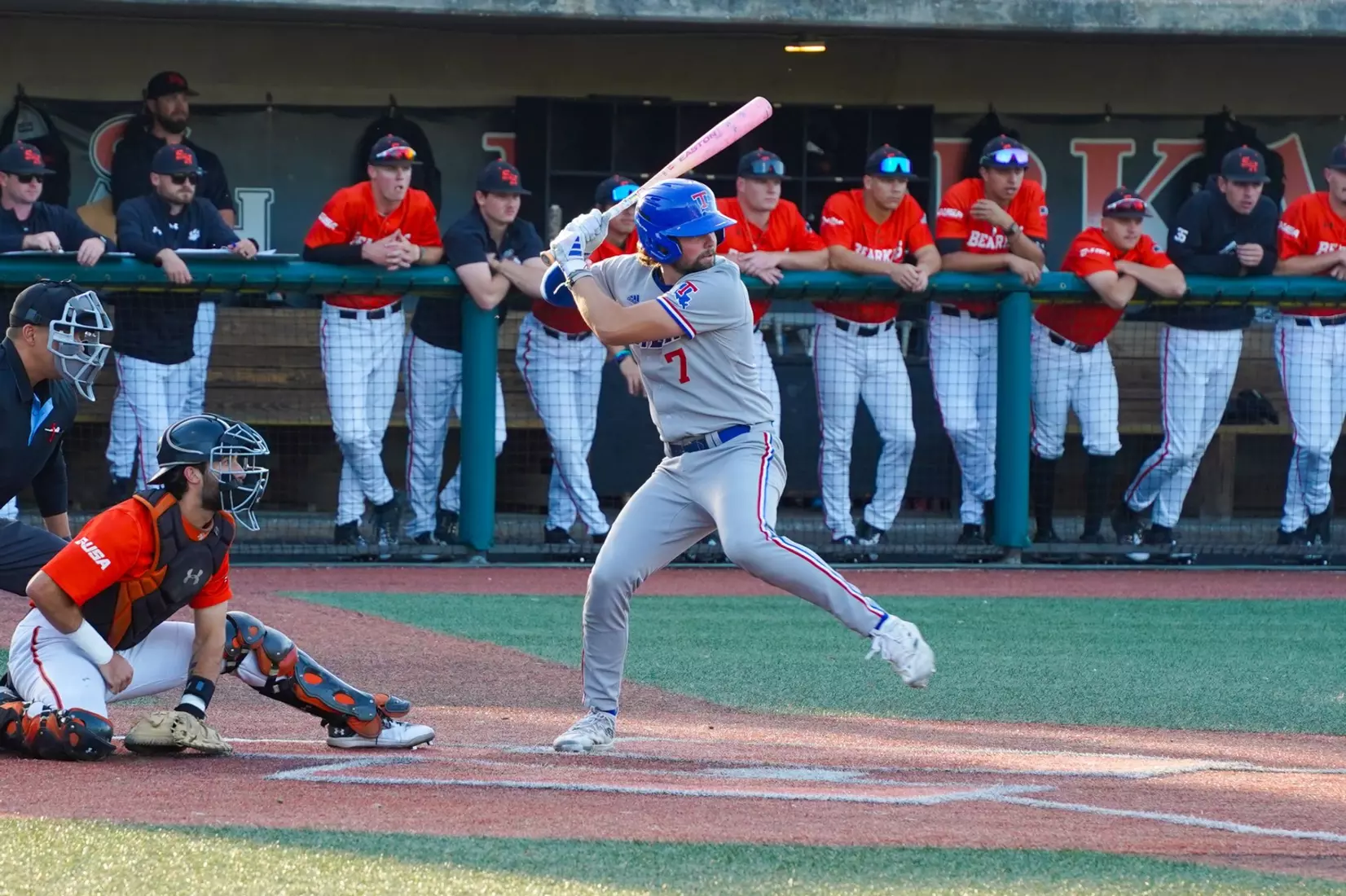 Bulldogs hold on to take series opener from Bearkats, 6-5