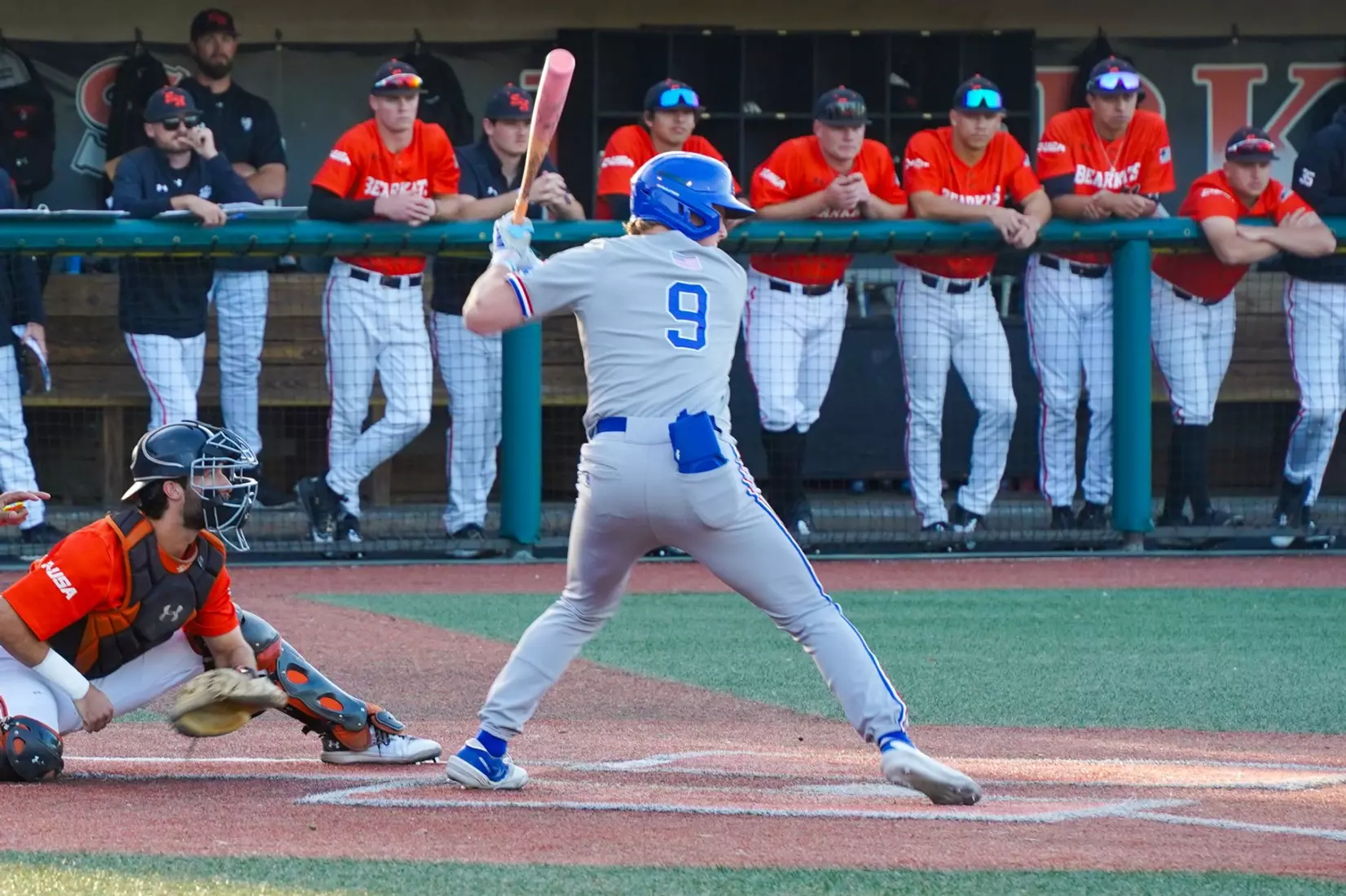 Bulldogs hold on to take series opener from Bearkats, 6-5