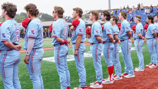 LA Tech Baseball team pregame vs. Kennesaw State