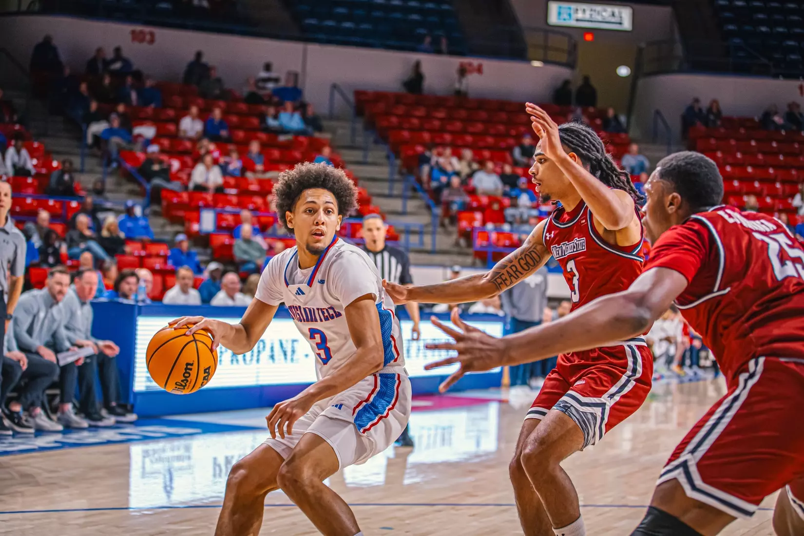 Bulldogs fall at home to Aggies, 67-55