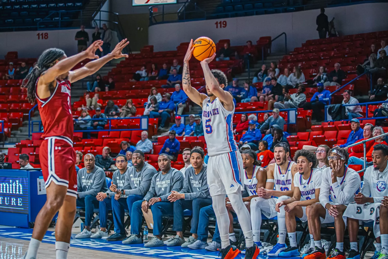 Bulldogs fall at home to Aggies, 67-55