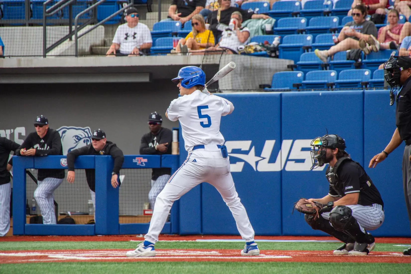 Luke Cooley dominates on the mound, Bulldogs even series with Owls after 7-3 victory