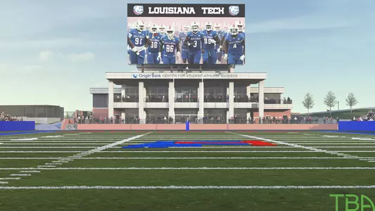 Origin Bank Center for Student-Athlete Success field view rendering