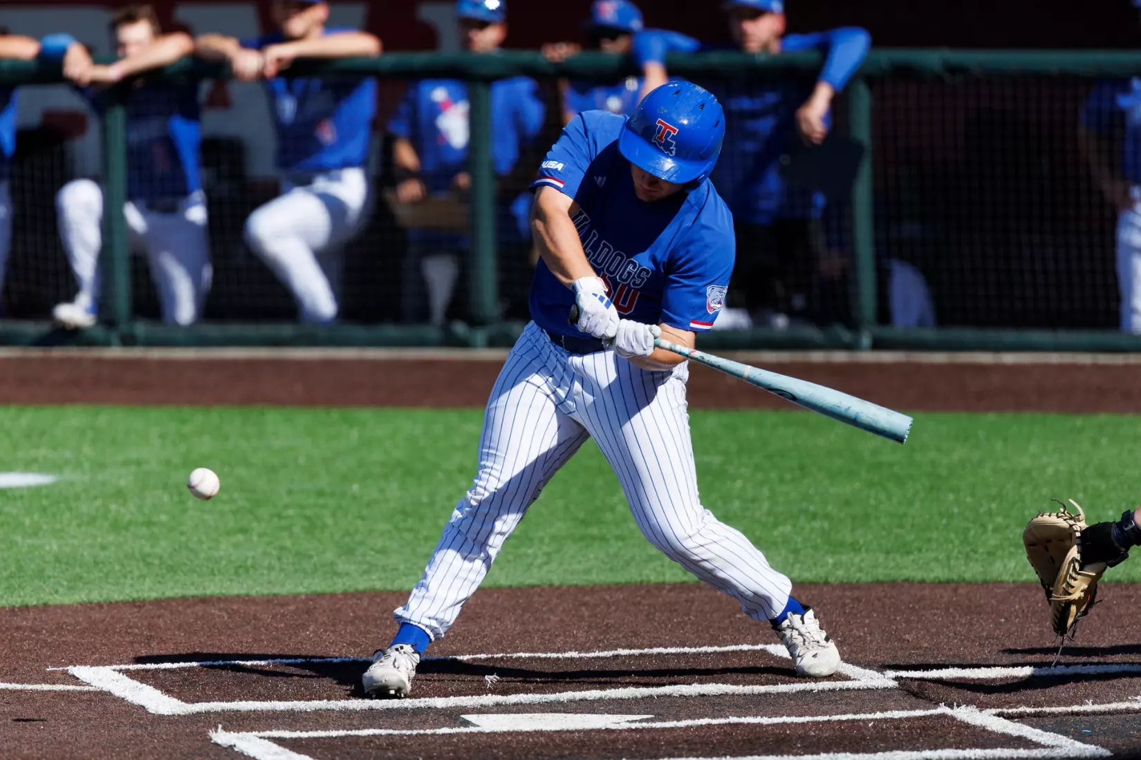 The Liberty University Baseball team takes on Louisiana Tech during Game 7 of the CUSA Baseball Championship at the Liberty Baseball Stadium on May 22, 2025. (Photo by: Jessie Jordan)