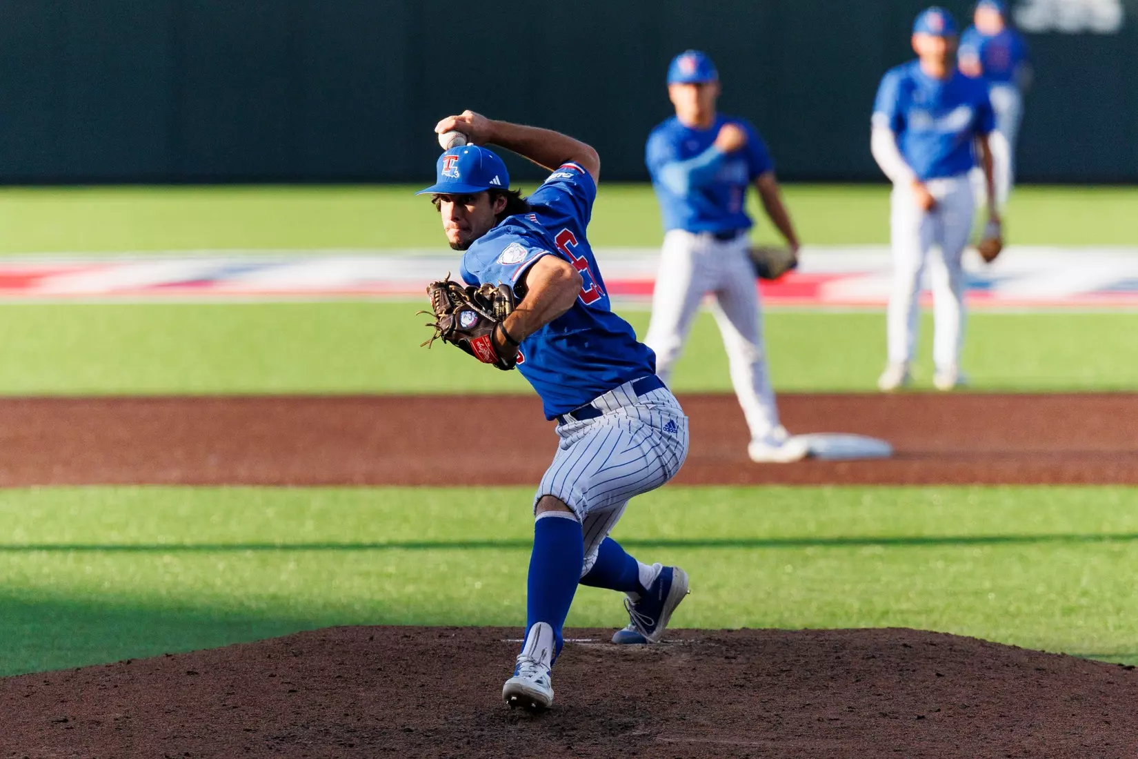 The Liberty University Baseball team takes on Louisiana Tech during Game 7 of the CUSA Baseball Championship at the Liberty Baseball Stadium on May 22, 2025. (Photo by: Jessie Jordan)