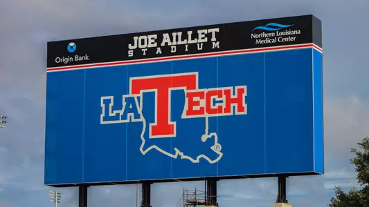 Joe Aillet Stadium video board