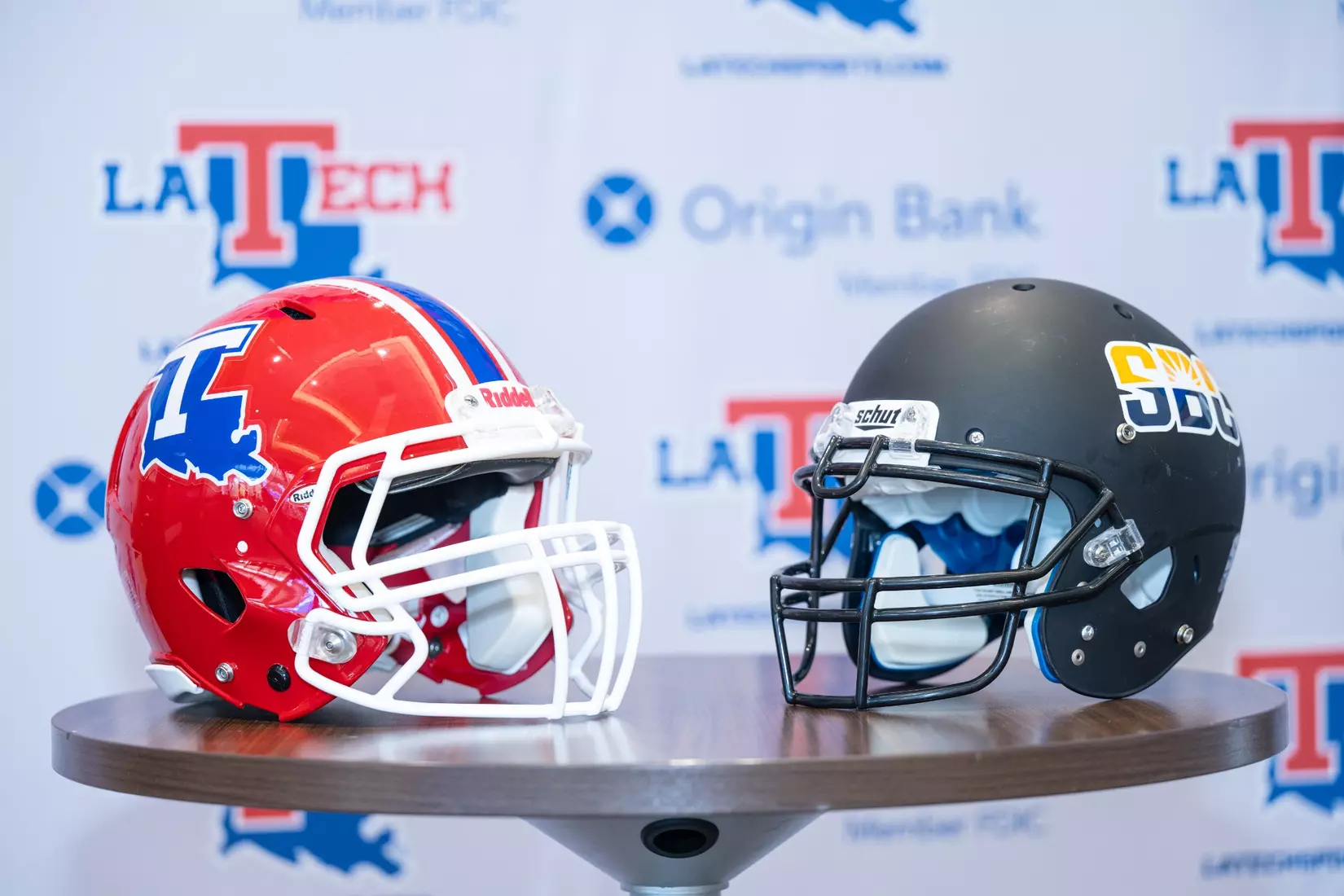 Louisiana Tech University held a press event on July 16, 2025 for their offical announcment of the school’s return to the Sunbelt Conference. The event featured speeches from Vice President & Director of Athletics Ryan Ivey, Commissioner of the Sun Belt Conference football Keith Gill, and University President Dr. James Henderson. Photographs by Bailey Green/Louisiana Tech University