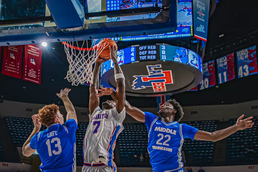 DJ Dudley hit the game-winning three as the Bulldogs overcame a 20-point deficit to defeat the Blue Raiders, 59-58, on Wednesday night