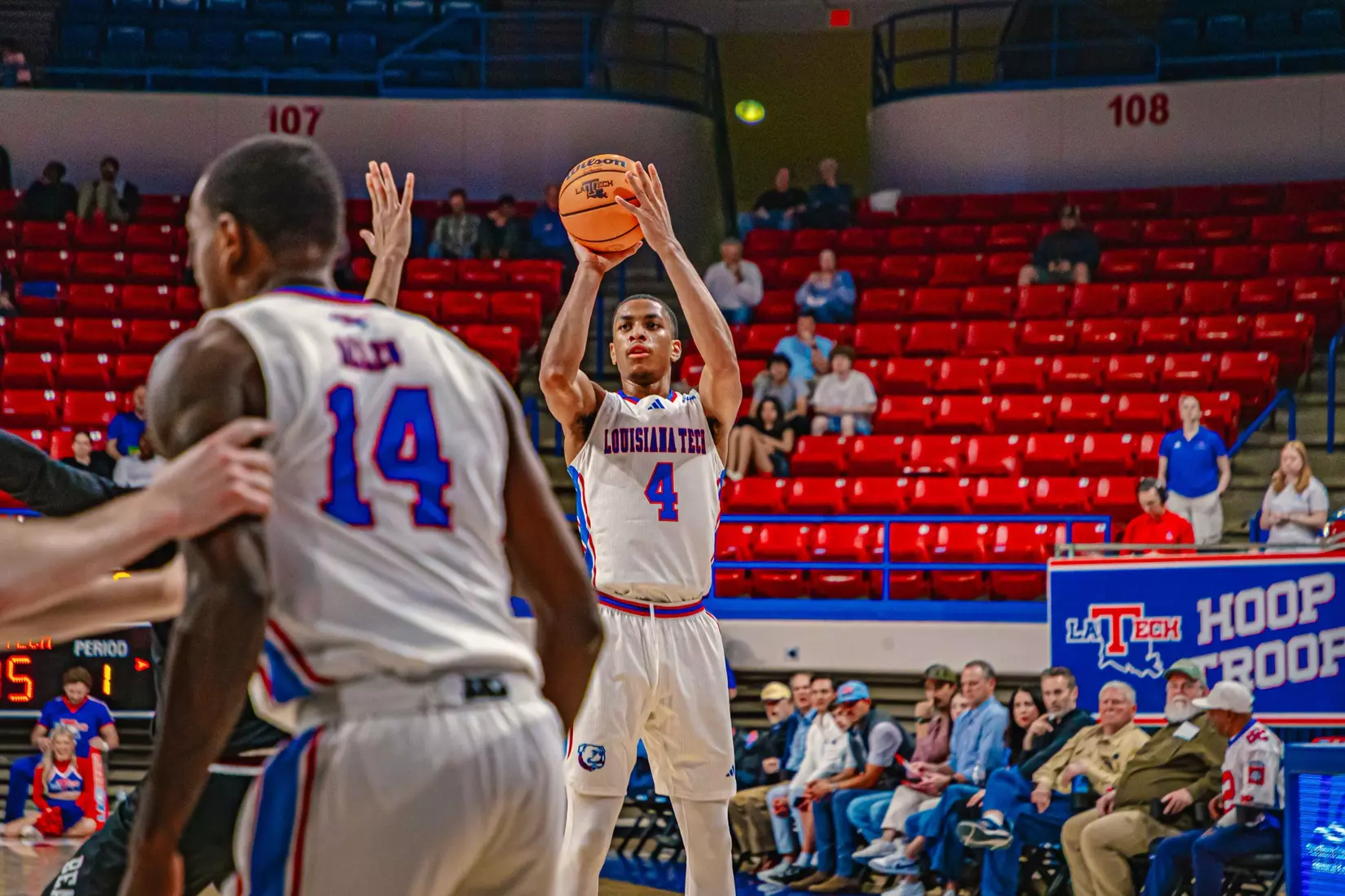 Will Allen's putback with six seconds remaining lifts Bulldogs to 72-70 win over Bears on Thursday night inside the Thomas Assembly Center on Karl Malone Court