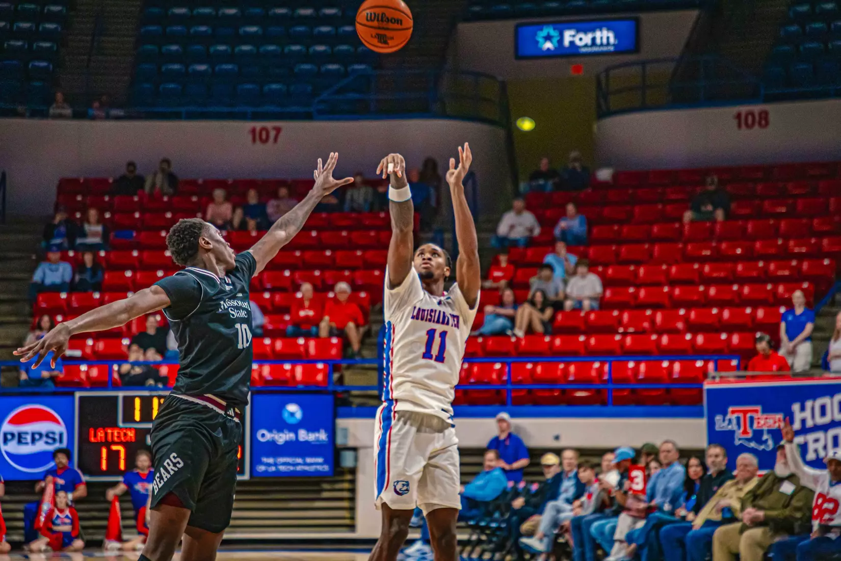 Will Allen's putback with six seconds remaining lifts Bulldogs to 72-70 win over Bears on Thursday night inside the Thomas Assembly Center on Karl Malone Court