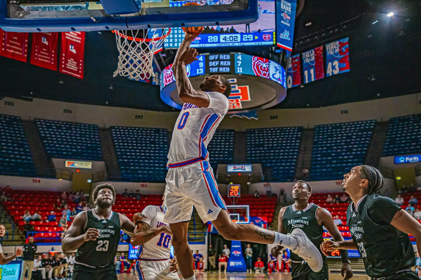 Will Allen's putback with six seconds remaining lifts Bulldogs to 72-70 win over Bears on Thursday night inside the Thomas Assembly Center on Karl Malone Court