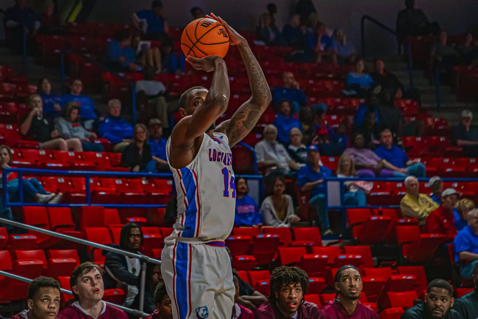 Will Allen's putback with six seconds remaining lifts Bulldogs to 72-70 win over Bears on Thursday night inside the Thomas Assembly Center on Karl Malone Court