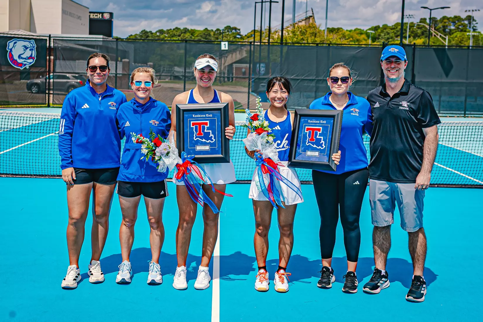 Bulldogs cap off undefeated home season, defeat Texans 4-2 on Friday at the LA Tech Tennis Complex