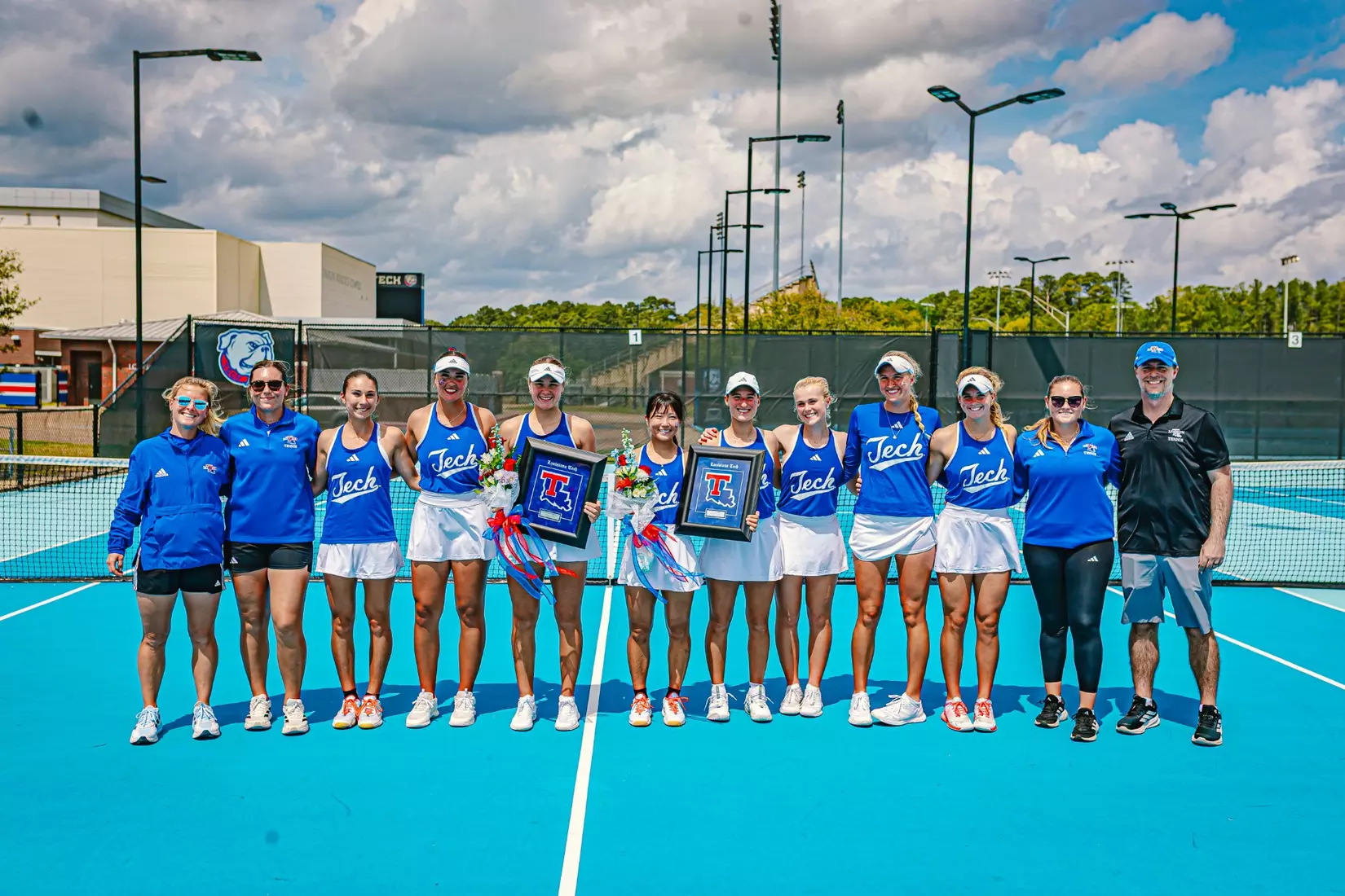Bulldogs cap off undefeated home season, defeat Texans 4-2 on Friday at the LA Tech Tennis Complex