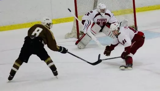 Ice Hockey McGee shoots vs Temple