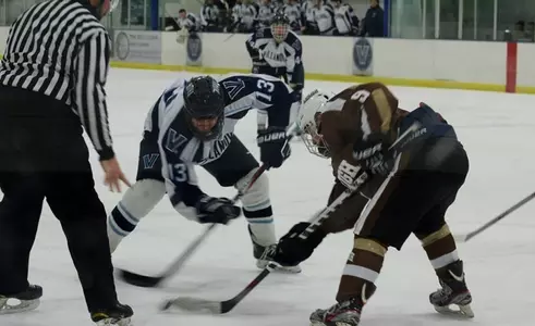 Ice Hockey Evan Goldstein Face Off Villanova