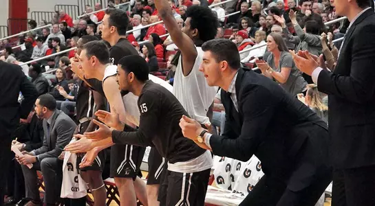Men's Basketball Bench Celebration