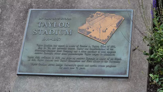 Taylor Stadium Monument Plaque