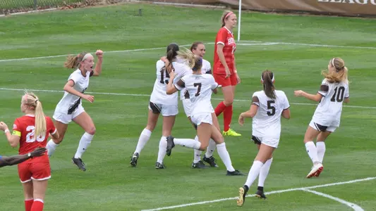 Mary Casey Boston University Goal Celebration