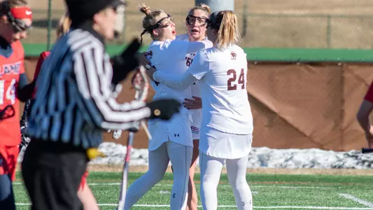 Women's Lacrosse Team Celebration