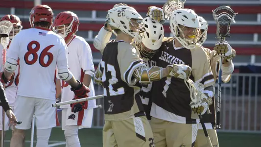 Men's Lacrosse at NJIT Celebration Team