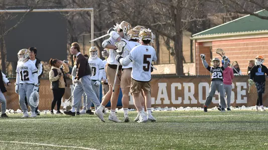 Men's Lacrosse Team Celebration