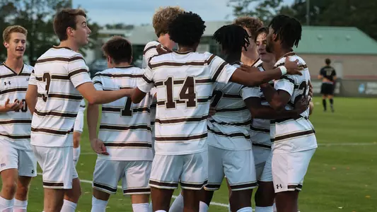 Men's Soccer Huddle