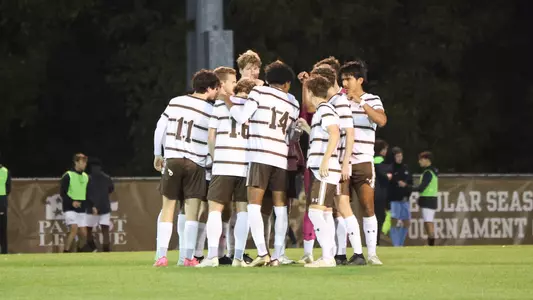 Men's Soccer Huddle
