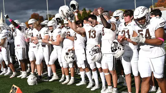 Team postgame at Bucknell