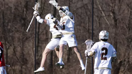 Men's lacrosse celebration