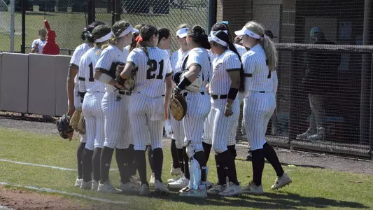 Softball Team Huddle Penn 214