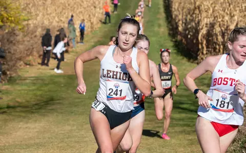 Maddison Hayes at Patriot League Championship