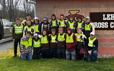 Men's Cross Country Road Cleanup