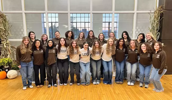 Ahead of their first varsity season, head coach Brazel Marquez and members of the inaugural Lehigh women's wrestling team met with the media inside of the Caruso Complex last week.