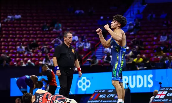61kg FS - Matthew Alves Lopes (BRA) df. Nika Zangaladze (GEO)