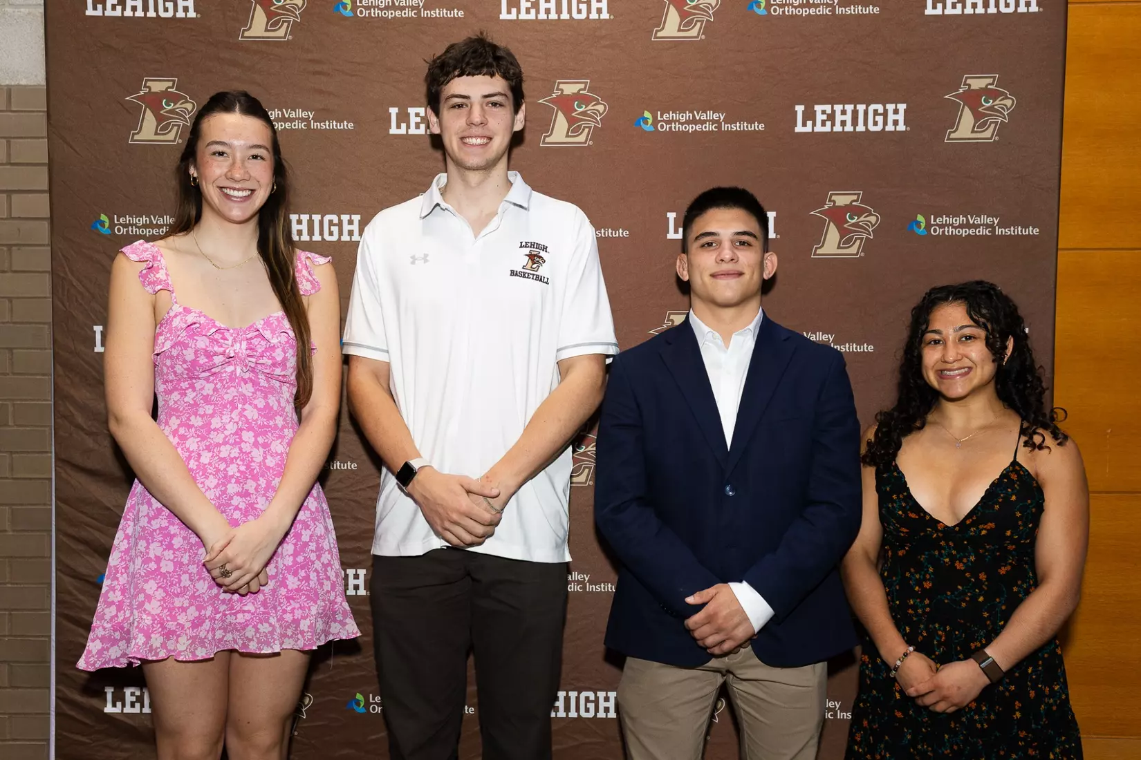 Emcees Belle Bramer, Jake Pike, Luke Stanich and Audrey Jimenez